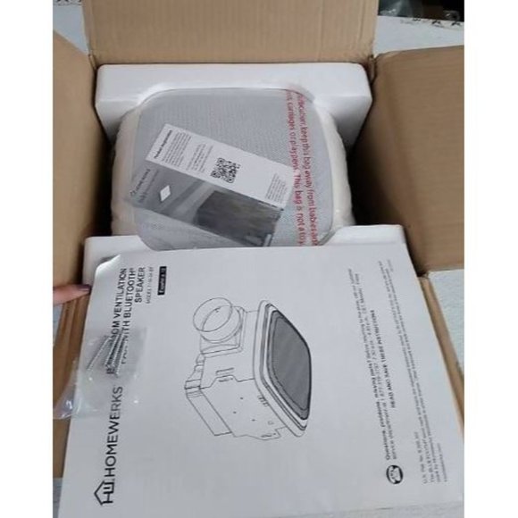 Description Homewerks Worldwide ventilation fan with an integrated Bluetooth-ena - Picture 3 of 7